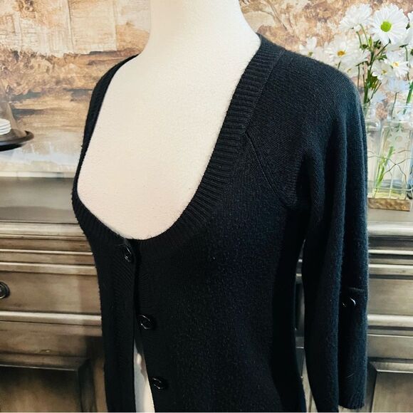 Fifth Culture Black Cardigan Sweater Size small - Picture 3 of 6